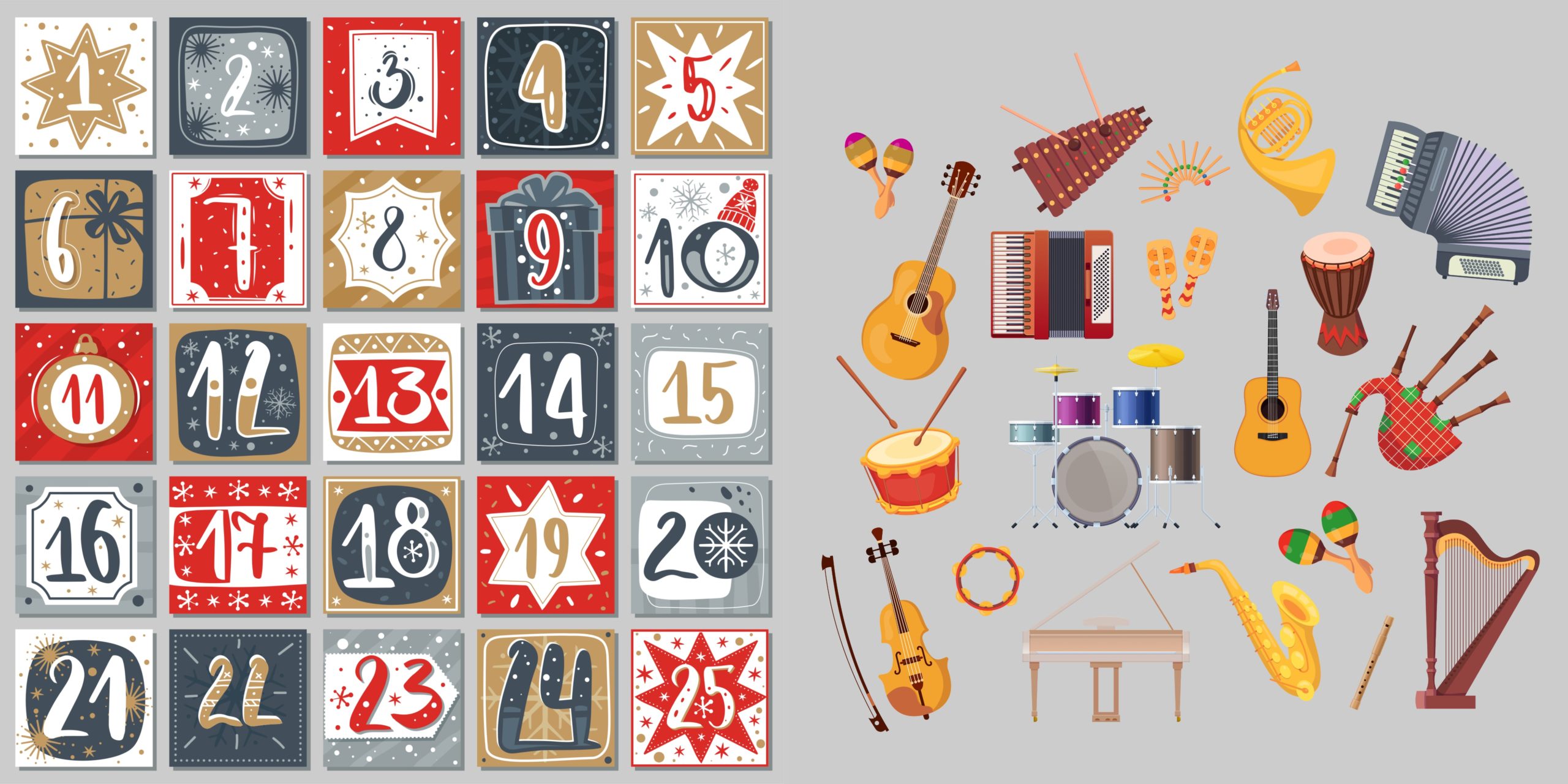 Calendrier De L Avent La Durée 2023 École Alsacienne - Le Calendrier De L'avent De La 6E Musicale