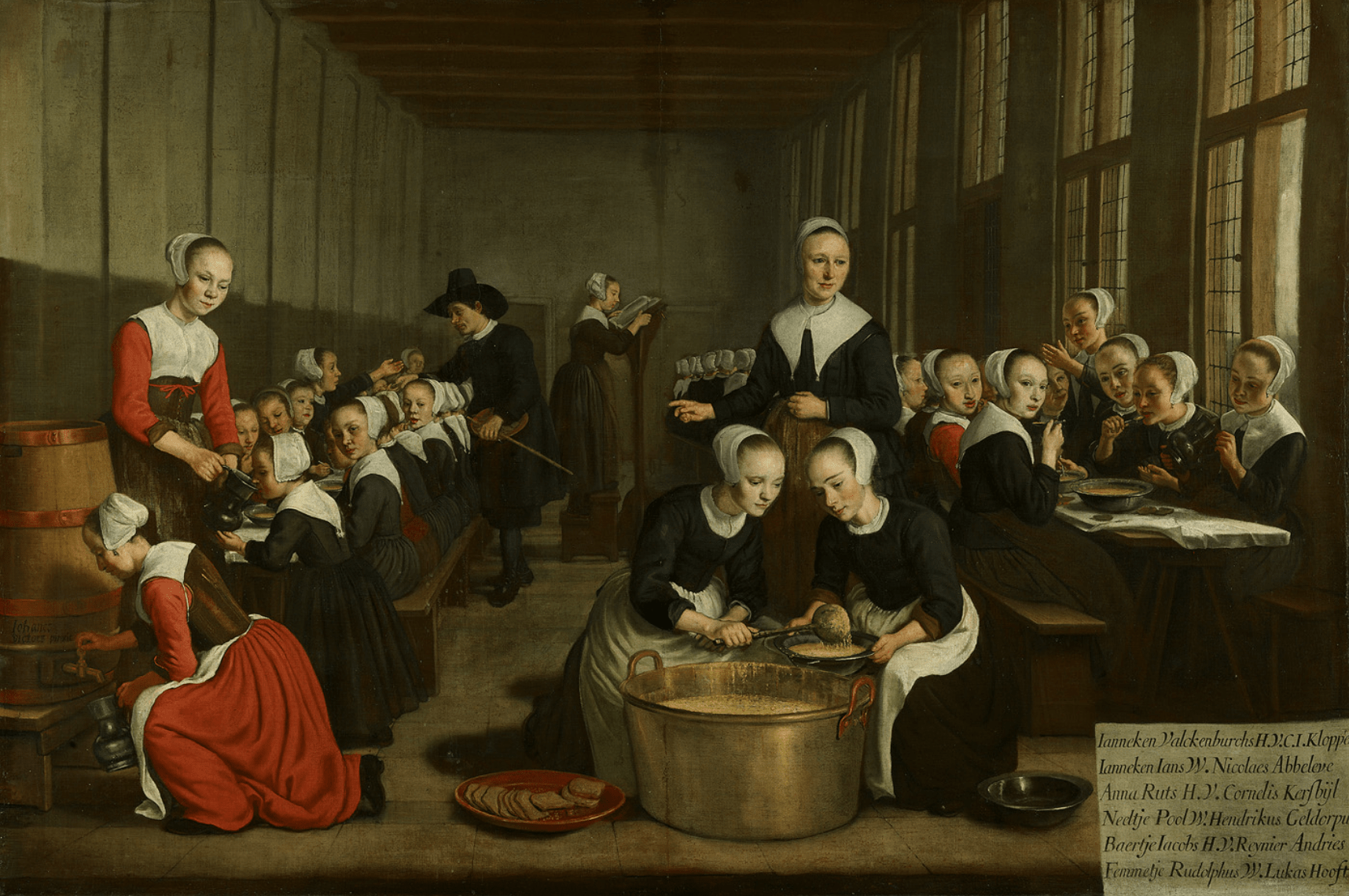 Jan Victors, La communauté des orphelines d’Amsterdam, 1659, Amsterdam Museum.