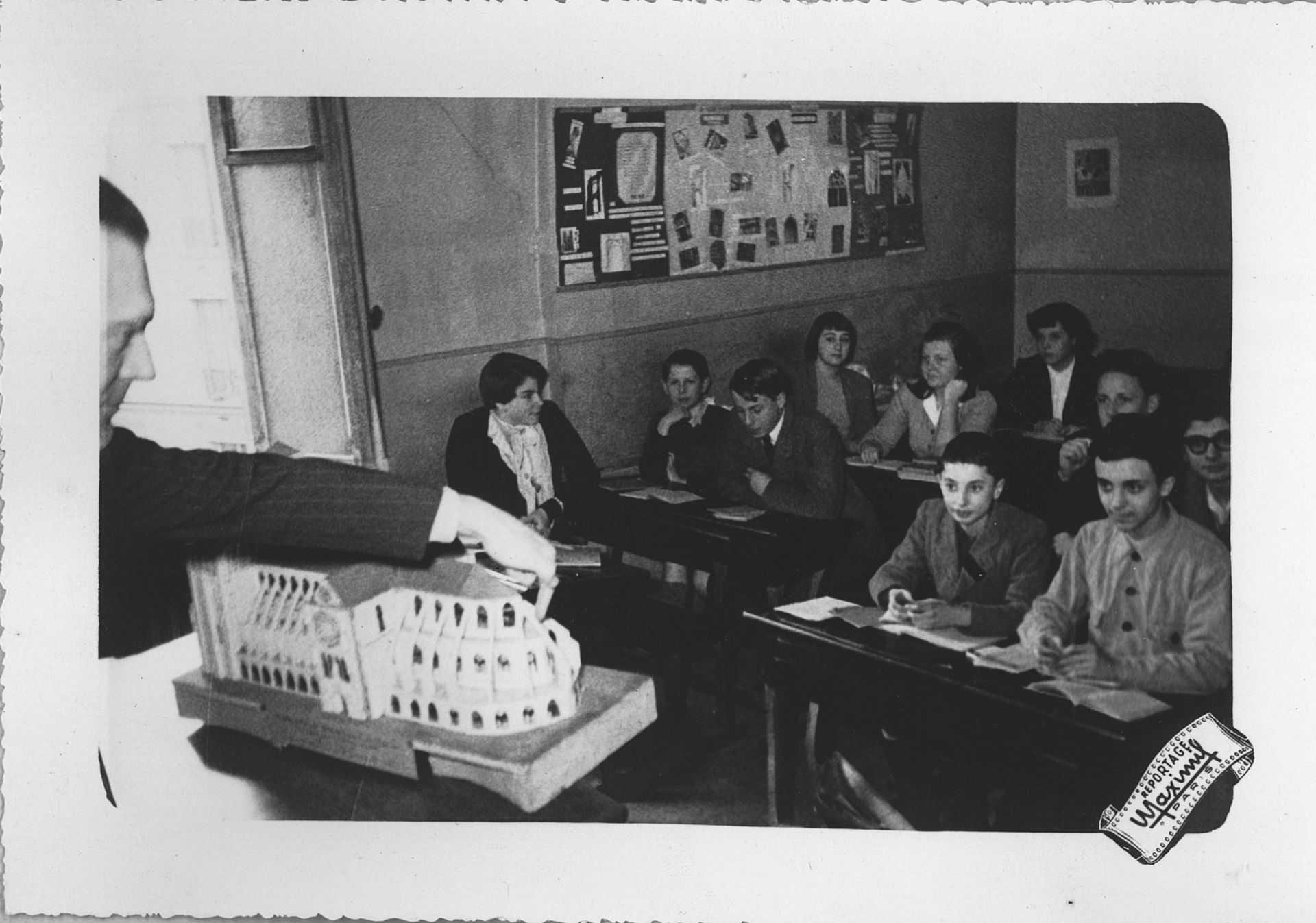 Studio Maximil, Cours d’architecture, année scolaire 1949-1950, Album Maximil © Collection École alsacienne